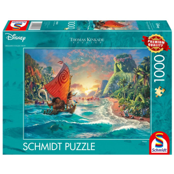 Puzzle 1000 Thomas Kinkade, Vaiana: Skarb oceanu